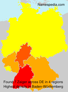 Surname Zaiger in Germany Surname Zaiger in Germany
