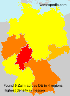 Surname Zaim in Germany Surname Zaim in Germany