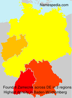 Surname Zamecnik in Germany Surname Zamecnik in Germany