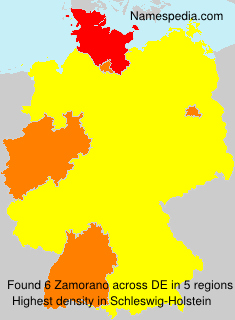 Surname Zamorano in Germany Surname Zamorano in Germany