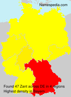 Surname Zant in Germany Surname Zant in Germany