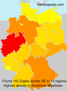 Surname Zapke in Germany Surname Zapke in Germany
