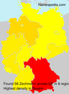 Surname Zechmann in Germany Surname Zechmann in Germany