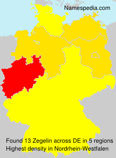 Surname Zegelin in Germany Surname Zegelin in Germany