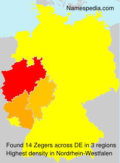 Surname Zegers in Germany Surname Zegers in Germany