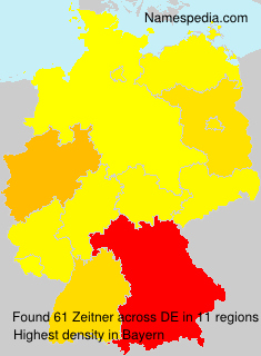 Surname Zeitner in Germany Surname Zeitner in Germany