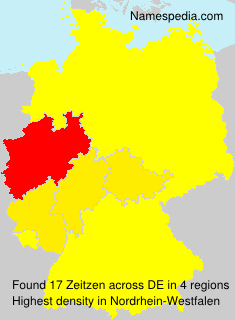 Surname Zeitzen in Germany Surname Zeitzen in Germany