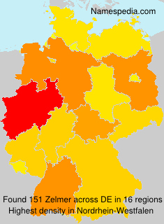 Surname Zelmer in Germany Surname Zelmer in Germany