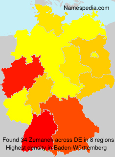 Surname Zemanek in Germany Surname Zemanek in Germany