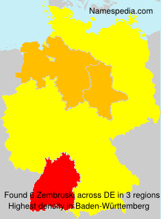 Surname Zembruski in Germany Surname Zembruski in Germany