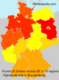 Surname Zerbian in Germany Surname Zerbian in Germany