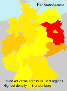 Surname Zerna in Germany Surname Zerna in Germany