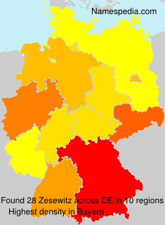 Surname Zesewitz in Germany Surname Zesewitz in Germany