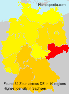 Surname Zeun in Germany Surname Zeun in Germany