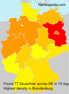 Surname Zeuschner in Germany Surname Zeuschner in Germany