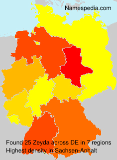 Surname Zeyda in Germany Surname Zeyda in Germany