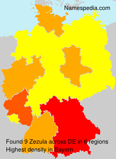 Surname Zezula in Germany Surname Zezula in Germany