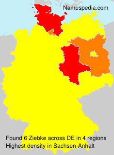 Surname Ziebke in Germany Surname Ziebke in Germany