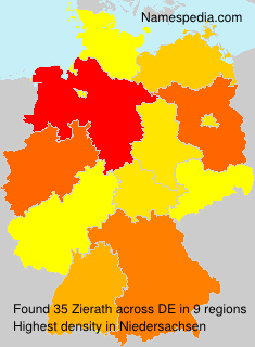 Surname Zierath in Germany Surname Zierath in Germany