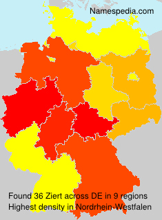 Surname Ziert in Germany Surname Ziert in Germany