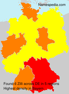 Surname Zilli in Germany Surname Zilli in Germany