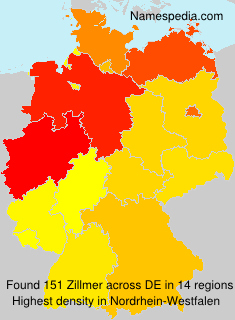 Surname Zillmer in Germany Surname Zillmer in Germany