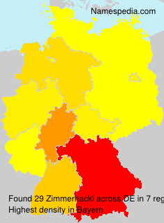 Surname Zimmerhackl in Germany Surname Zimmerhackl in Germany