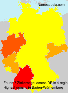 Surname Zinkernagel in Germany Surname Zinkernagel in Germany