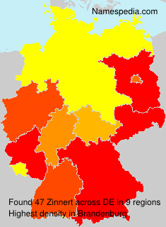 Surname Zinnert in Germany Surname Zinnert in Germany