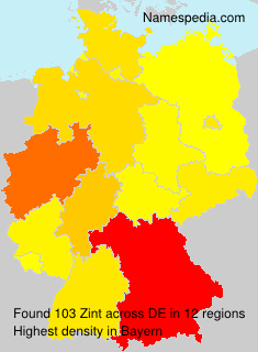 Surname Zint in Germany Surname Zint in Germany