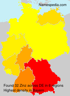 Surname Zinz in Germany Surname Zinz in Germany