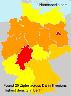 Surname Zipter in Germany Surname Zipter in Germany
