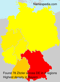 Surname Zitzler in Germany Surname Zitzler in Germany