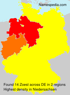 Surname Zoest in Germany Surname Zoest in Germany