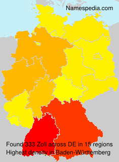 Surname Zoll in Germany Surname Zoll in Germany