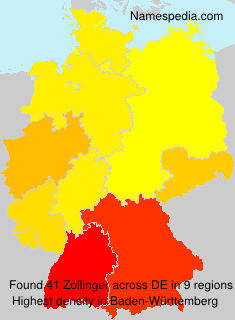 Surname Zollinger in Germany Surname Zollinger in Germany