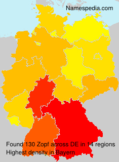 Surname Zopf in Germany Surname Zopf in Germany