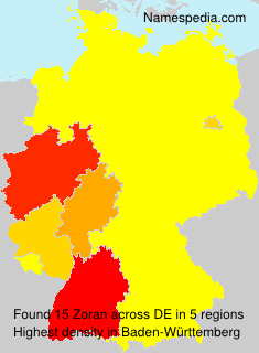 Surname Zoran in Germany Surname Zoran in Germany