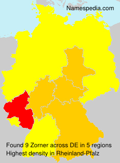 Surname Zorner in Germany Surname Zorner in Germany
