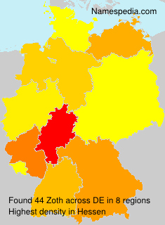 Surname Zoth in Germany Surname Zoth in Germany