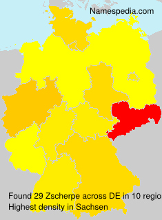 Surname Zscherpe in Germany Surname Zscherpe in Germany