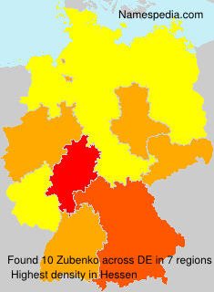 Surname Zubenko in Germany Surname Zubenko in Germany