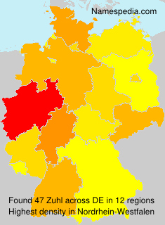 Surname Zuhl in Germany Surname Zuhl in Germany