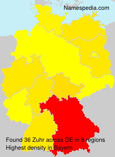 Surname Zuhr in Germany Surname Zuhr in Germany