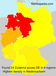 Surname Zuidema in Germany