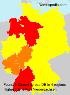 Surname Zumeri in Germany Surname Zumeri in Germany