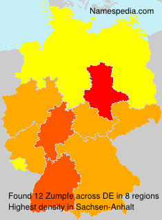 Surname Zumpfe in Germany Surname Zumpfe in Germany