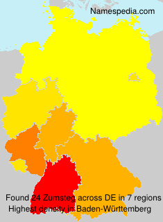 Surname Zumsteg in Germany Surname Zumsteg in Germany