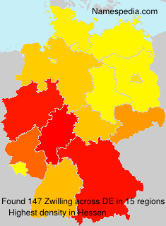 Surname Zwilling in Germany Surname Zwilling in Germany