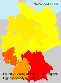 Surname Zwing in Germany Surname Zwing in Germany